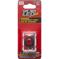 Optronics LED Penny Side Clearance/Marker Light, Red Front_Flat