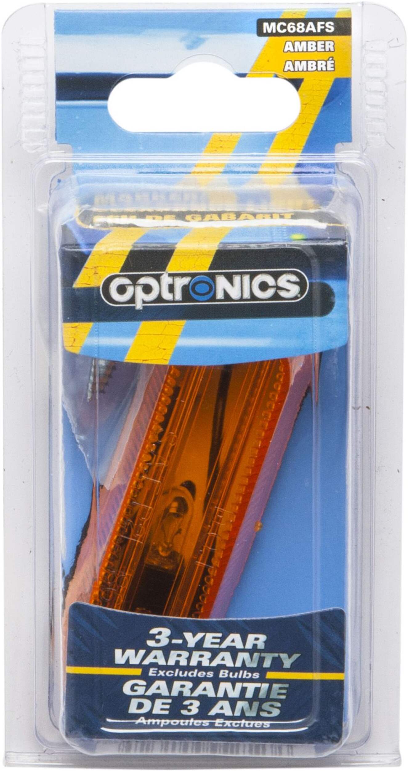 Optronics Automotive Clearance Marker Light, Amber Front_Flat