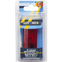 Optronics Automotive Clearance Marker Light, Red Front_Flat