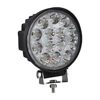 TRUX IP67 Waterproof Round LED Pod/Utility Light, Spot or Flood, 1800 Lumens, 4.5-in Front_Three_Fourths_Angled_Right