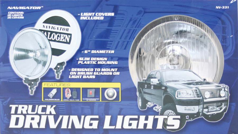 Pilot Round Halogen Driving Light Kit, 6in Canadian Tire