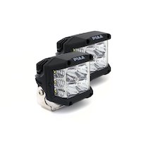 PIAA Edge LED Light Pod Kit, 4-in, Waterproof Quad Edge, 6000k White Output Front_Three_Fourths_Angled_Right