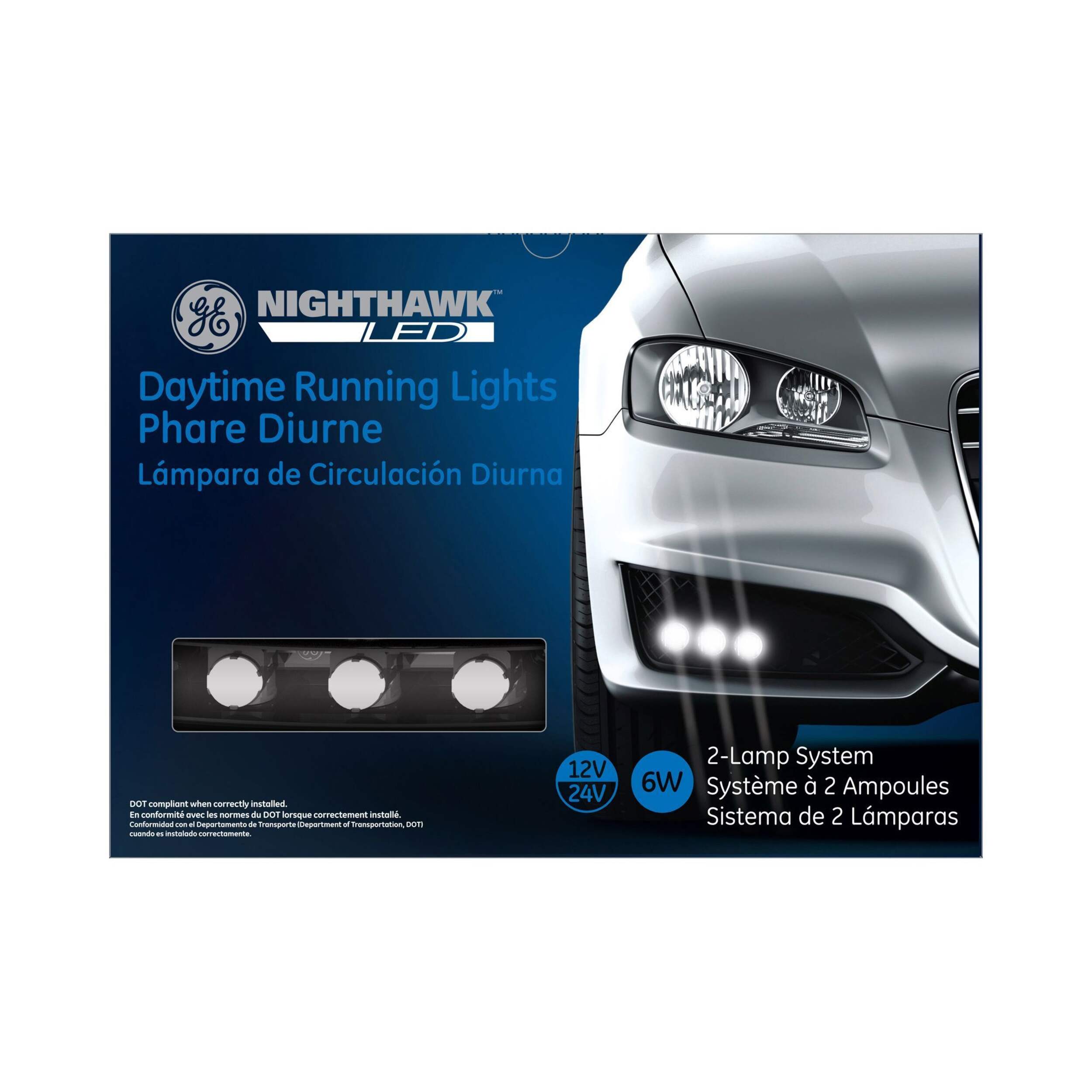 GE Nighthawk LED Daytime Running Light System Front_Flat