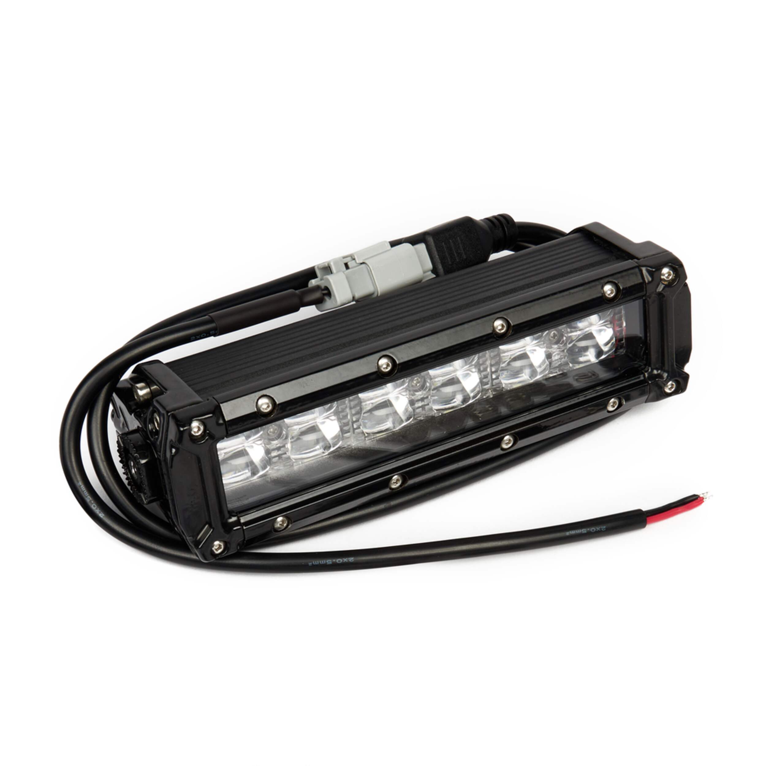 Alpena Brite LED Slim 7 12-24V Auxiliary LED Spotlight/Light Bar, Waterproof Front_Three_Fourths_Angled_Right