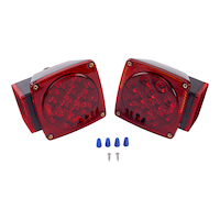 MotoMaster Square LED Submersible Trailer Light Kit with Mounting Hardware Composite_or_Mixed