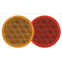 Réflecteur rond Optronics pour remorque, paq. 2 Front_Flat
