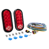 Hopkins Towing Solution LED Oval STT With Back Up Kit, 6-in Composite_or_Mixed