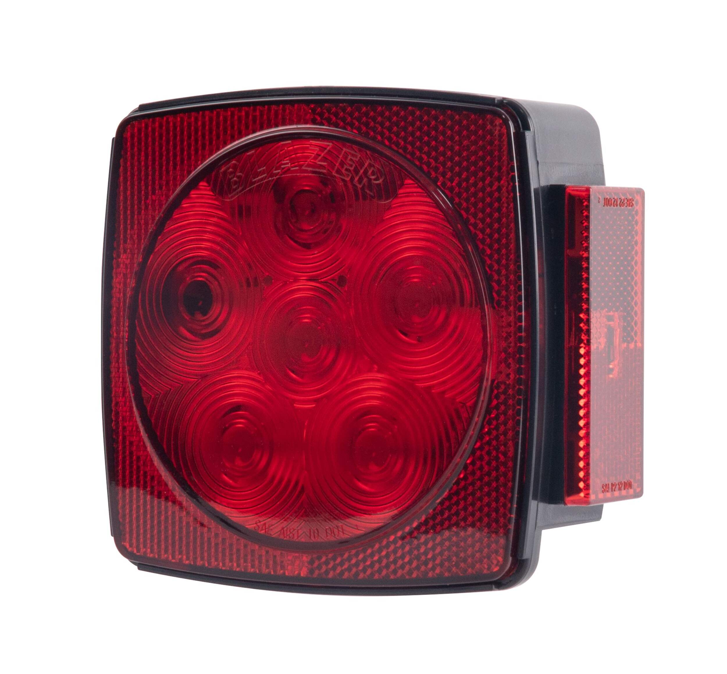 Hopkins Towing Solution LED RH Submersible Square Light with Try Me Button Front_Angled_Left