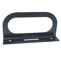 Hopkins Towing Solution Bulk Black Steel Mounting Bracket for Oval Lights, 6-in Front_Angled_Right