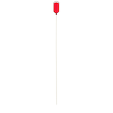 NuVue Driveway Marker Oval Reflector, Red, 36-in Front_Flat