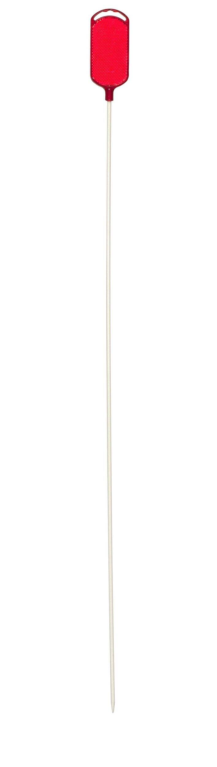 NuVue Driveway Marker Oval Reflector, Red, 36-in Front_Flat