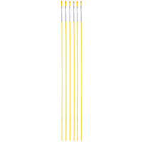 NuVue Driveway Marker with Reflective Top, 6-pk, Yellow, 46-in
