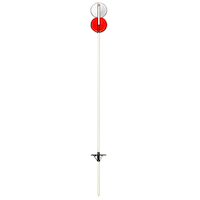 NuVue Telescopic Driveway Reflector Marker, Red/White, 46-in-72-in Front_Flat