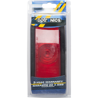 National Optronics Oval Waterproof Stop/Turn/Tail Light, with Grommet, Red, 6-in Front_Flat