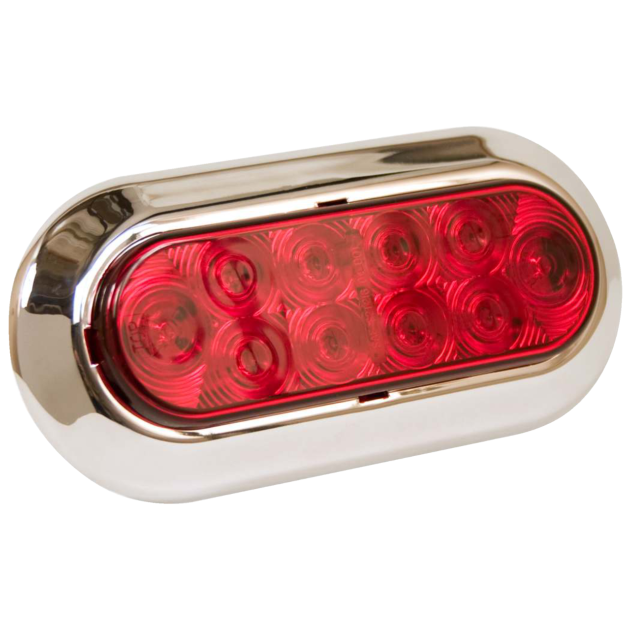 Optronics LED Oval Waterproof Stop Turn Tail Light with Chrome