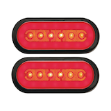 Optronics GloLight Waterproof LED Flush Mount Trailer Light Kit Front_Flat