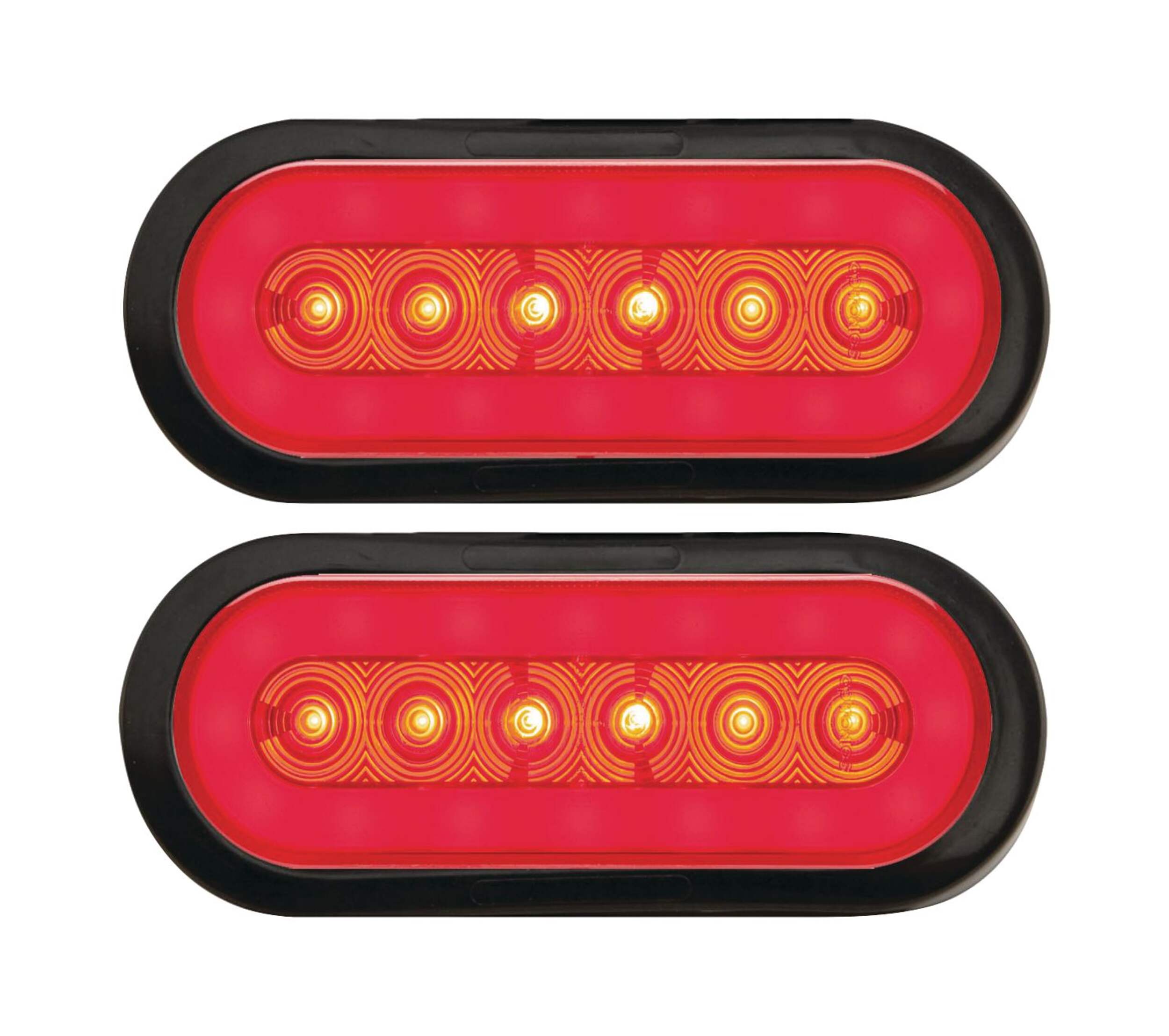 Optronics GloLight Waterproof LED Flush Mount Trailer Light Kit Front_Flat