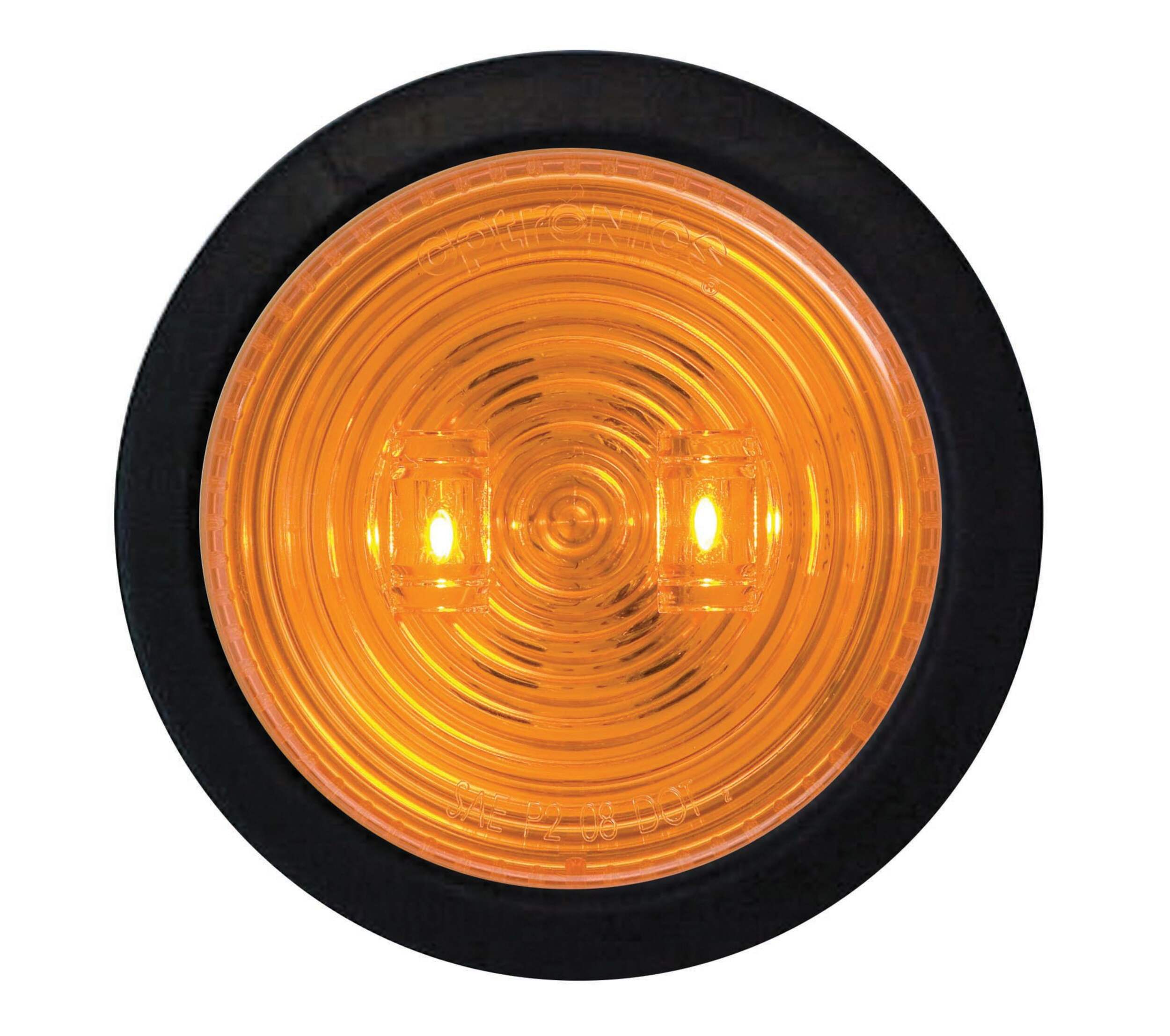 Optronics LED Marker/Clearance Light, Yellow, 2.5-in Front_Flat