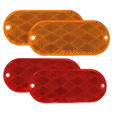 Optronics Oblong Reflector Kit for Trailer, 4-pk Front_Flat