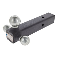 Reese Professional Tri-Ball Mount, Solid Shank, 16,000 lb (7257.5 kg) Front_Three_Fourths_Angled_Left