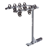 SportRack SR2414 Ridge 4 4-Bike Towing Hitch Mount Bike Rack, Fits 2-in Receiver, Granite Grey Front_Angled_Left