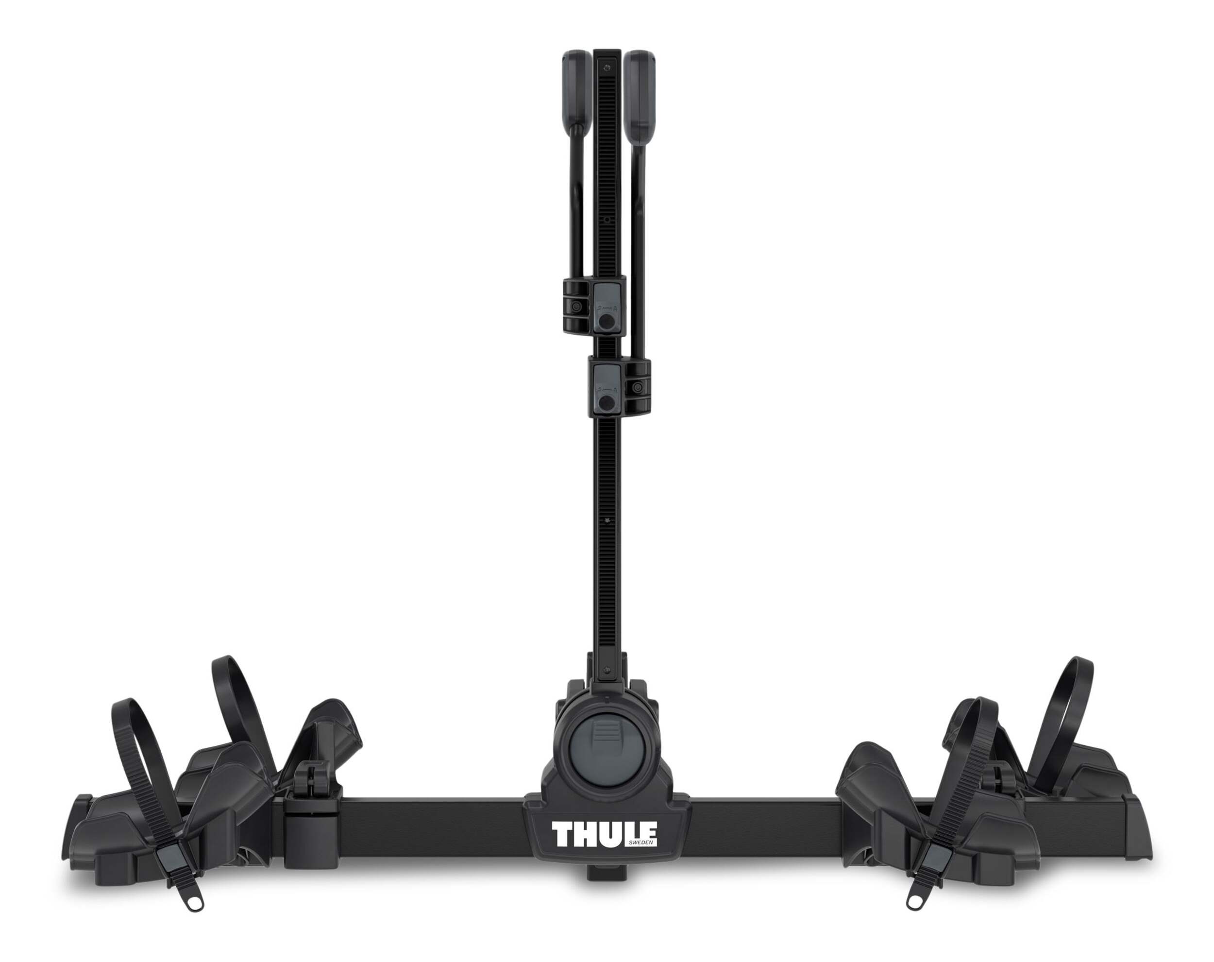 Support à plateforme sur attelage pour 2 vélos Thule 905403 DoubleTrack XT, attelages de 1 1/4 à 2 po, noir Front_Flat