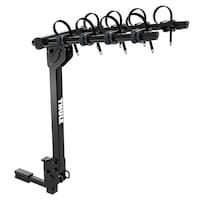 Thule Trailway 4-Bike Hitch Mount Bike Rack, Fits 1-1/4, 2-in Receiver, Black Front_Angled_Right