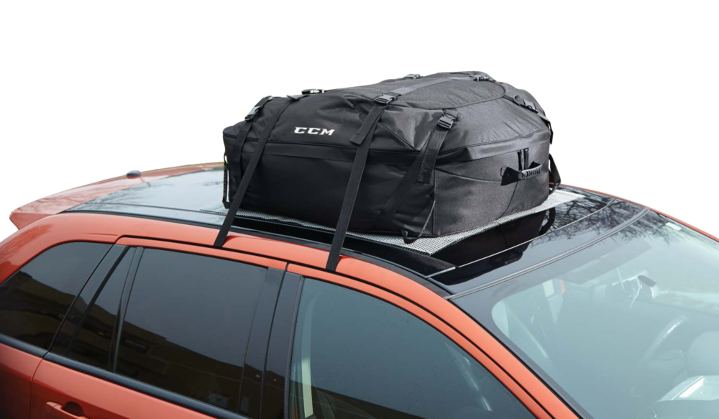 CCM Roof Top Cargo Bag w/ Universal Mounting Kit, Black, 13-cu-ft Front_Angled_Right