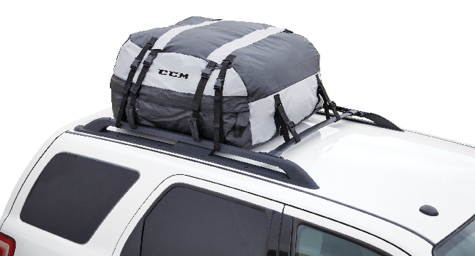 Car Roof Rack Cargo Bag Waterproof & Folding Luggage Carrier Solid Base 