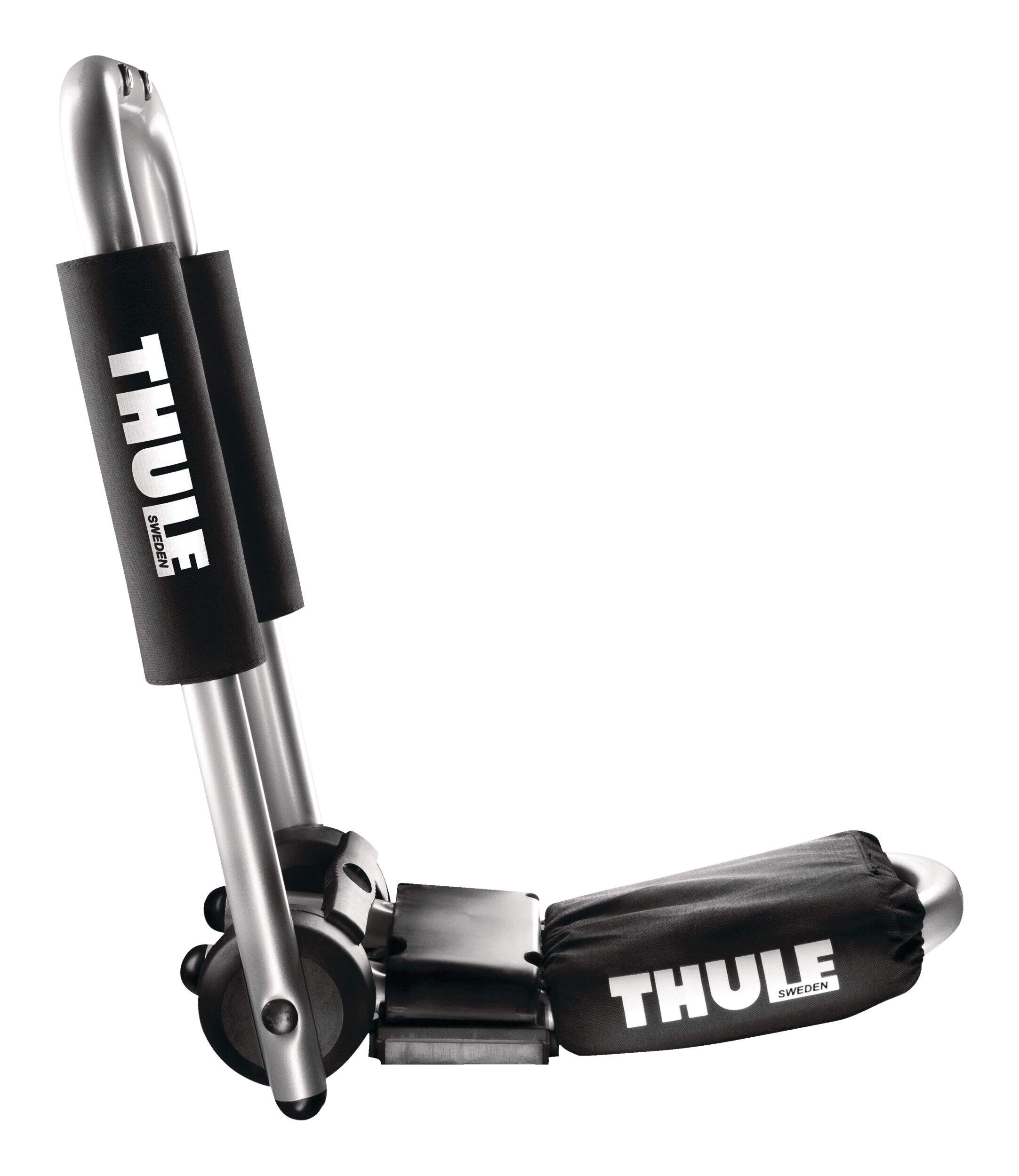 Thule 835 Hull-a-Port Pro Rooftop J-Stacker Roof Top Mount Kayak Rack, Adjustable, 34-in, 2-pc Back_Flat