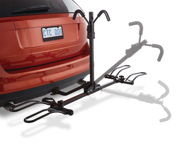 CCM 2Bike Platform Hitch Mount Bike Rack, Adjustable, Fits 11/4, 2in