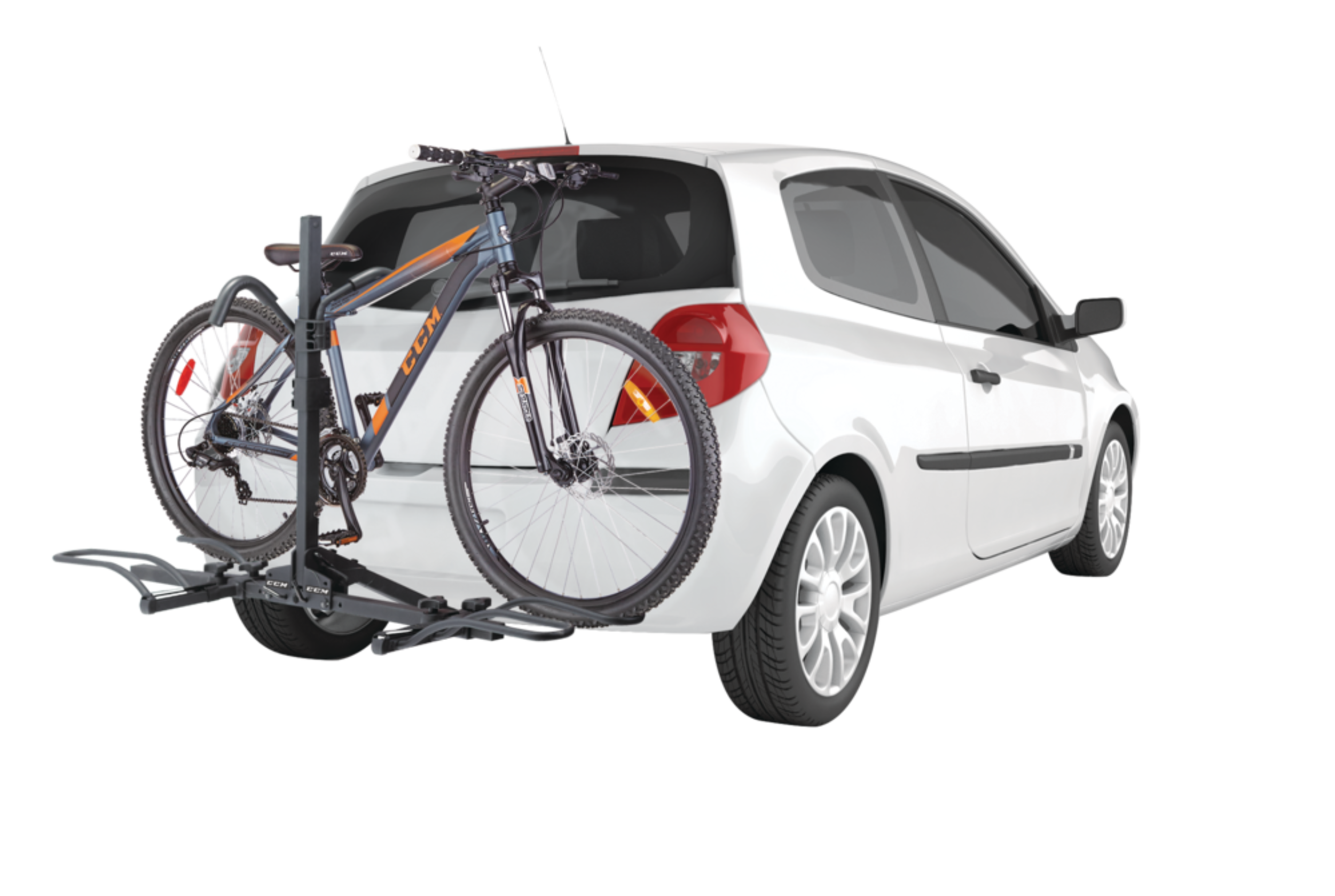 CCM 2Bike Platform Hitch Mount Bike Rack, Adjustable, Fits 11/4, 2in