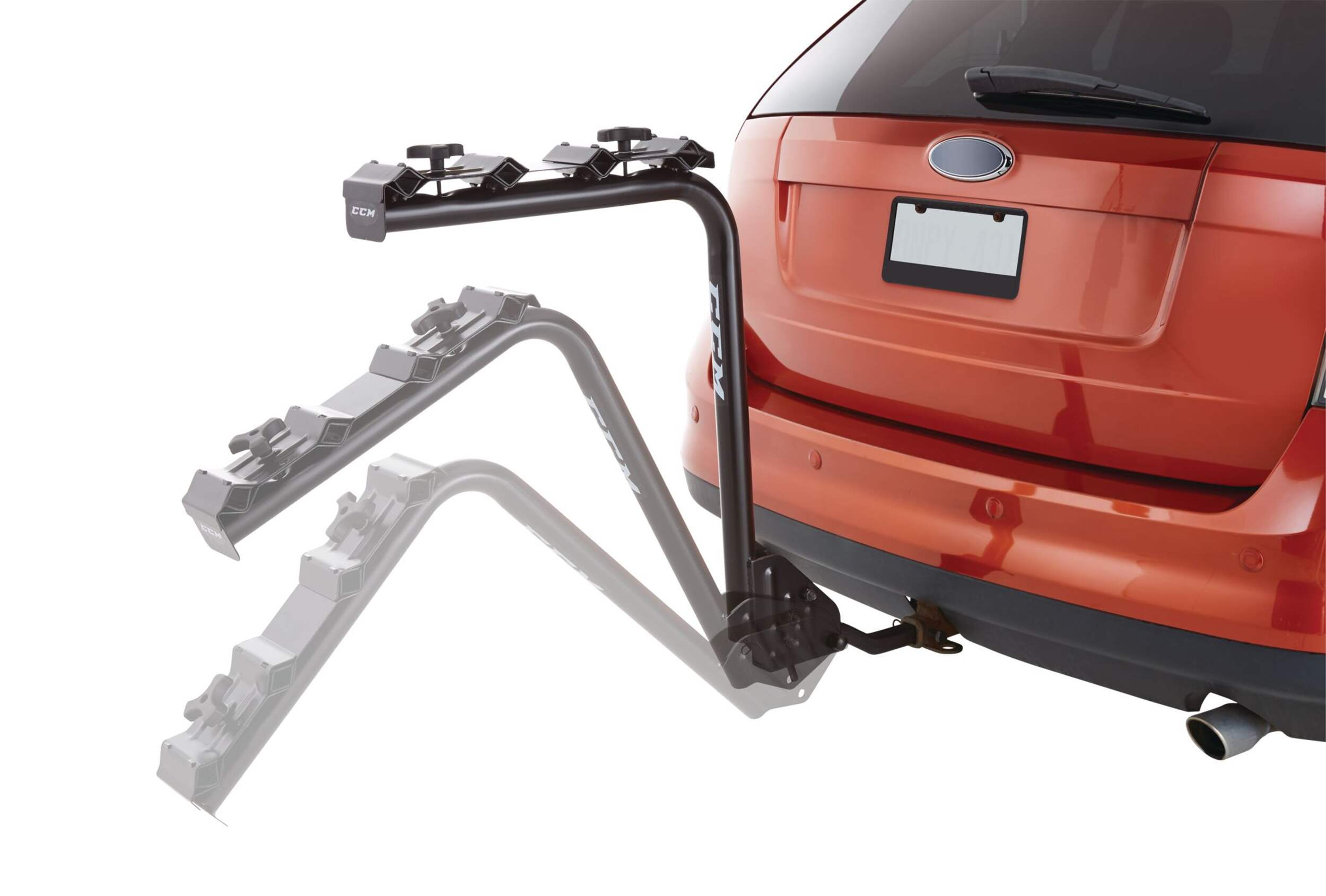 CCM 4Bike Mast Hitch Mount Bike Rack, Adjustable, Fits 11/4, 2in