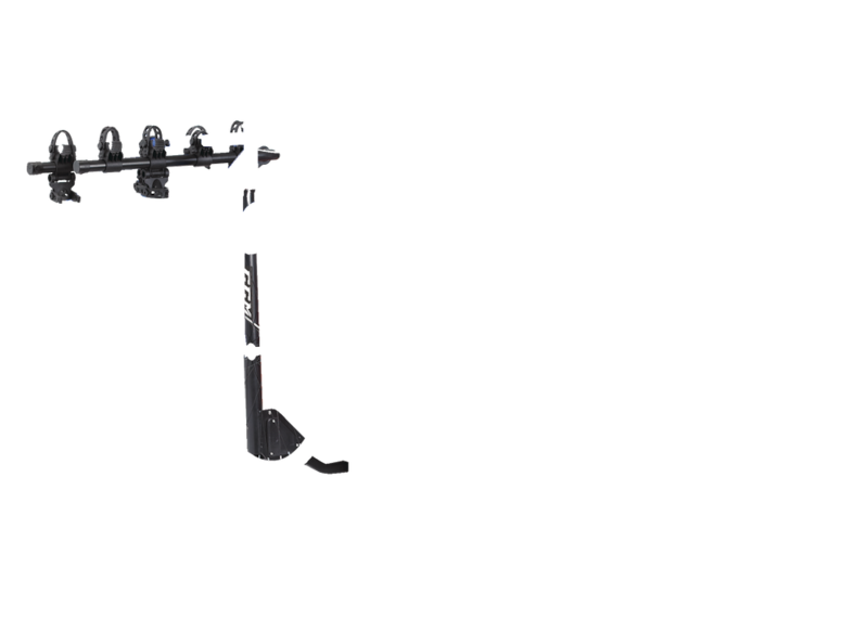 CCM 4Bike Two Arm Hitch Mount Bike Rack, Adjustable, Fits 11/4, 2in