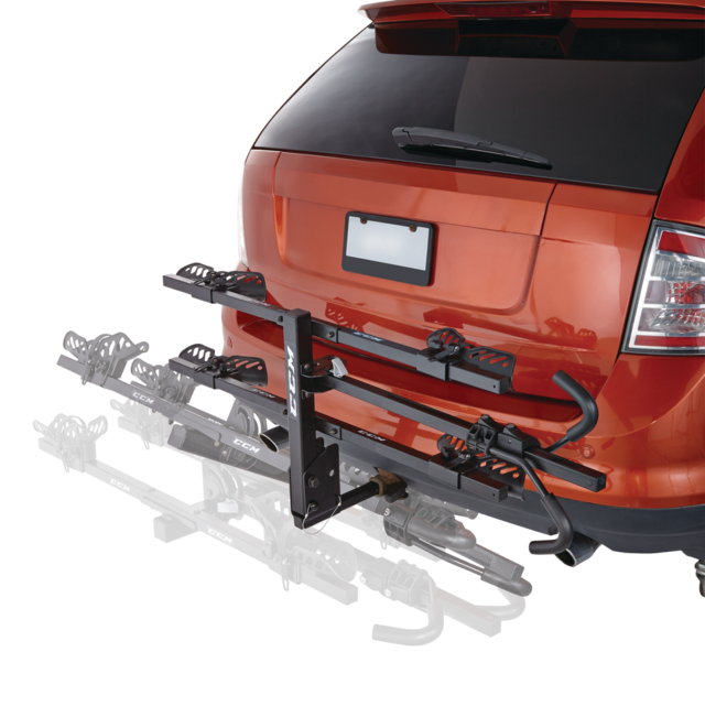 CCM Premium 2Bike Platform Hitch Mount Bike Rack, Adjustable, Fits 11