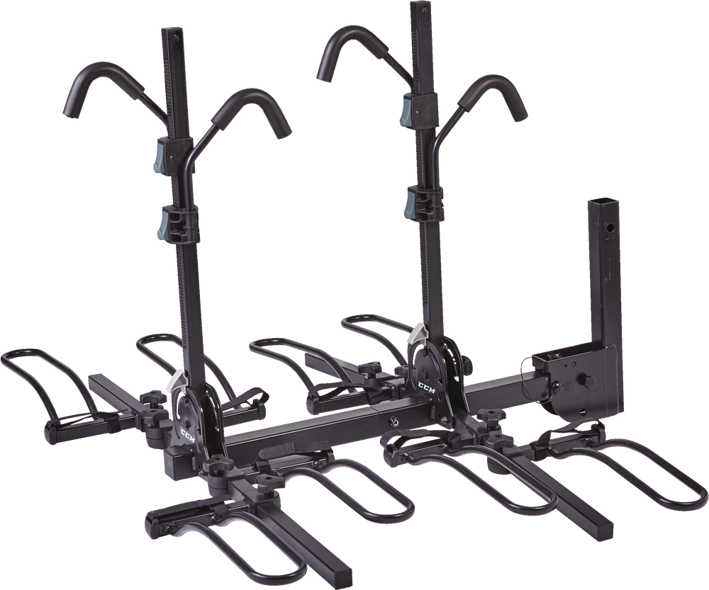 CCM 4Bike Platform Hitch Mount Bike Rack, Adjustable, Fits 2in