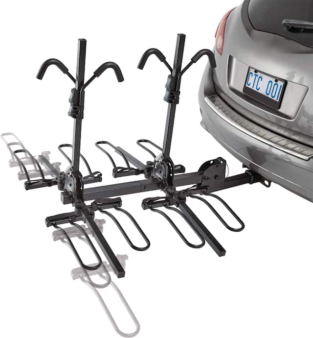 CCM 4Bike Platform Hitch Mount Bike Rack, Adjustable, Fits 2in