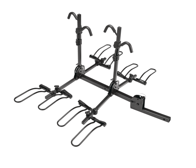 CCM 4Bike Platform Hitch Mount Bike Rack, Adjustable, Fits 2in