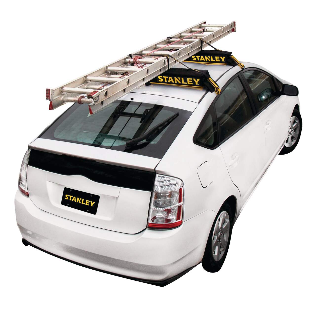 Stanley Roof Top Universal Rack Pad & Luggage Carrier System, Adjustable w/  2 Tie-Down Straps, Black