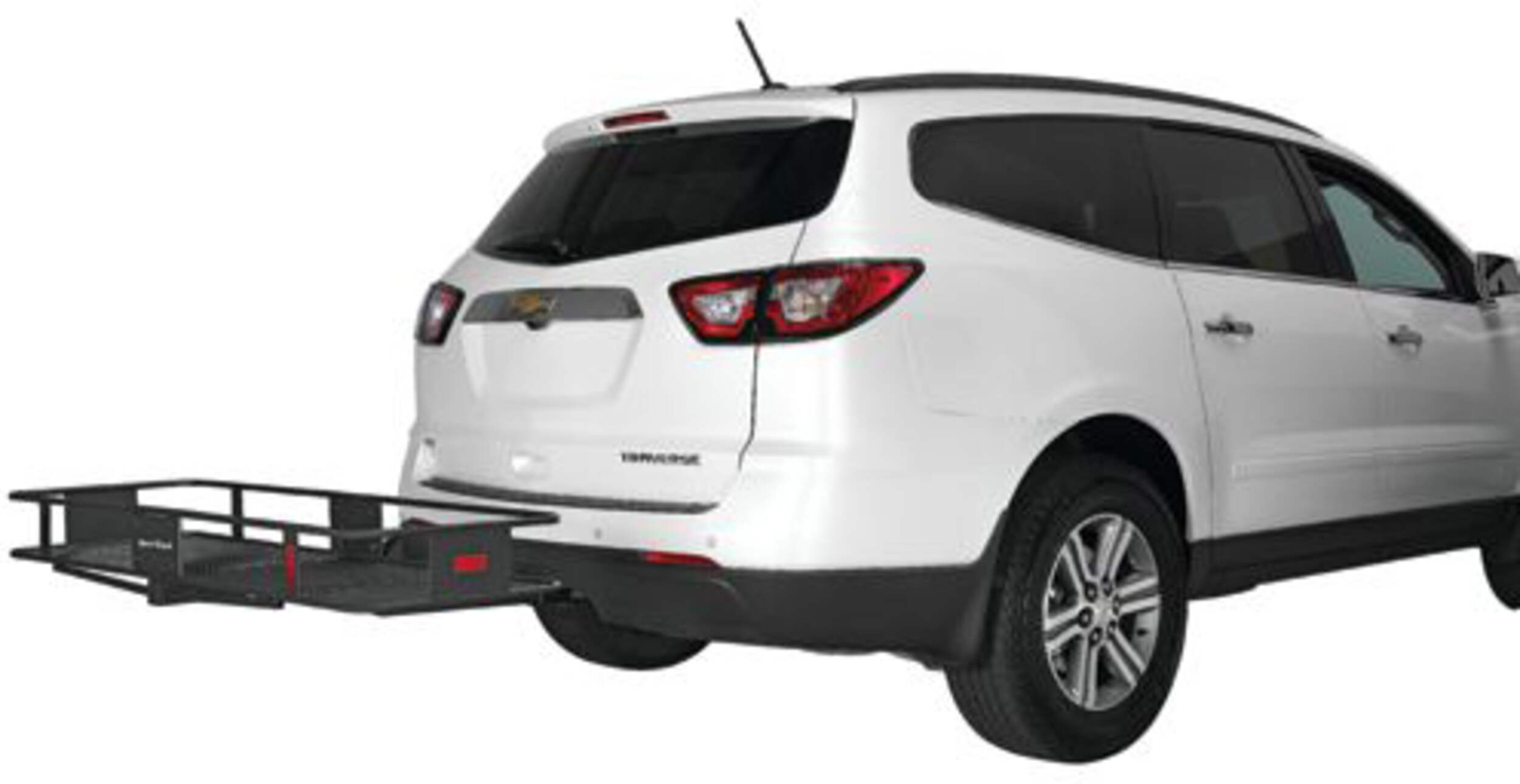 CCM RectangleShaped Stainless Steel Hitch Mount Cargo Basket, Fits 2in Receivers, 59 x 11/16