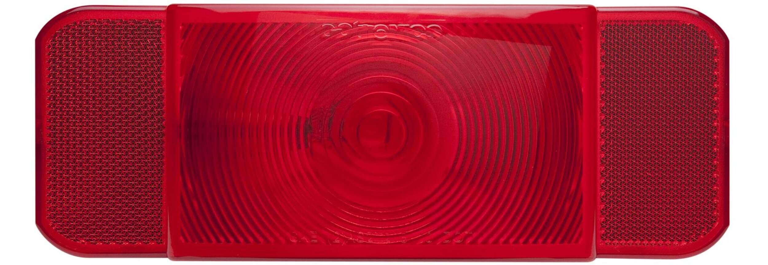 Optronics RVSTLB0060 LED Passenger Combination Rectangle RV Tail Light Kit, Red Front_Flat