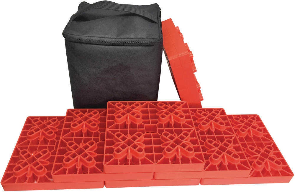 ROBLOCK RV Leveling Blocks with Bag, Red, 8pc Canadian Tire
