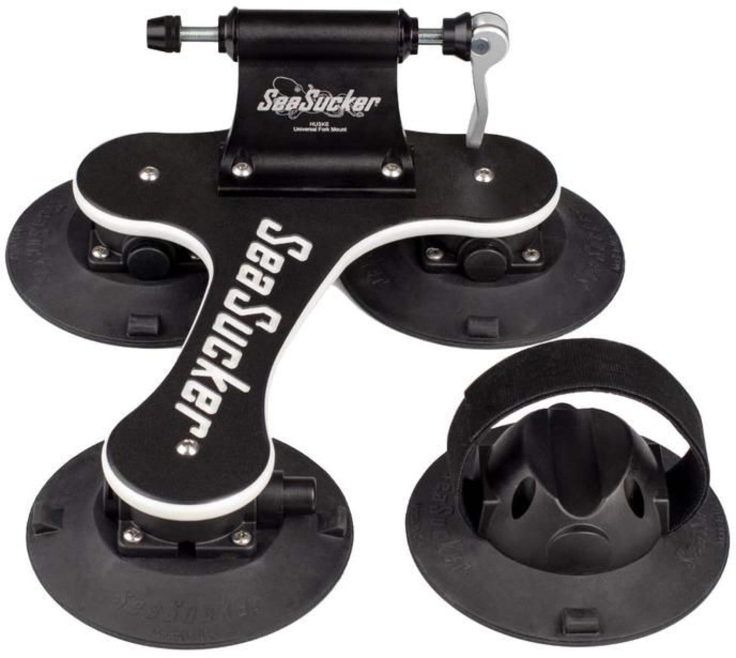 SeaSucker Talon 1-Bike Roof Top, Trunk & Hatchback Bike Rack, Non-Scratch & All-Weather, Black Front_Elevated
