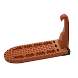 Rightline Gear Moki Door Step, Extra Long, Orange Front_Angled_Left