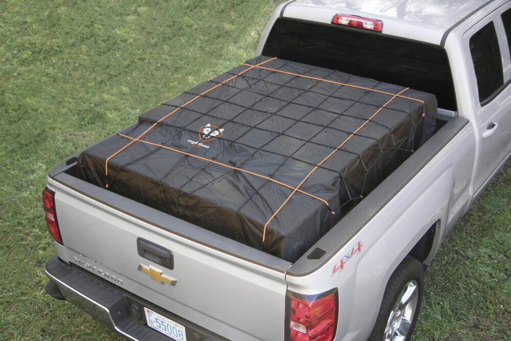 Rightline Gear 100T60 Truck Bed Cargo Net W/ Built-in Tarp, Black ...