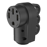 Energizer Female 50A RV Cable Replacement Plug Front_Angled_Left