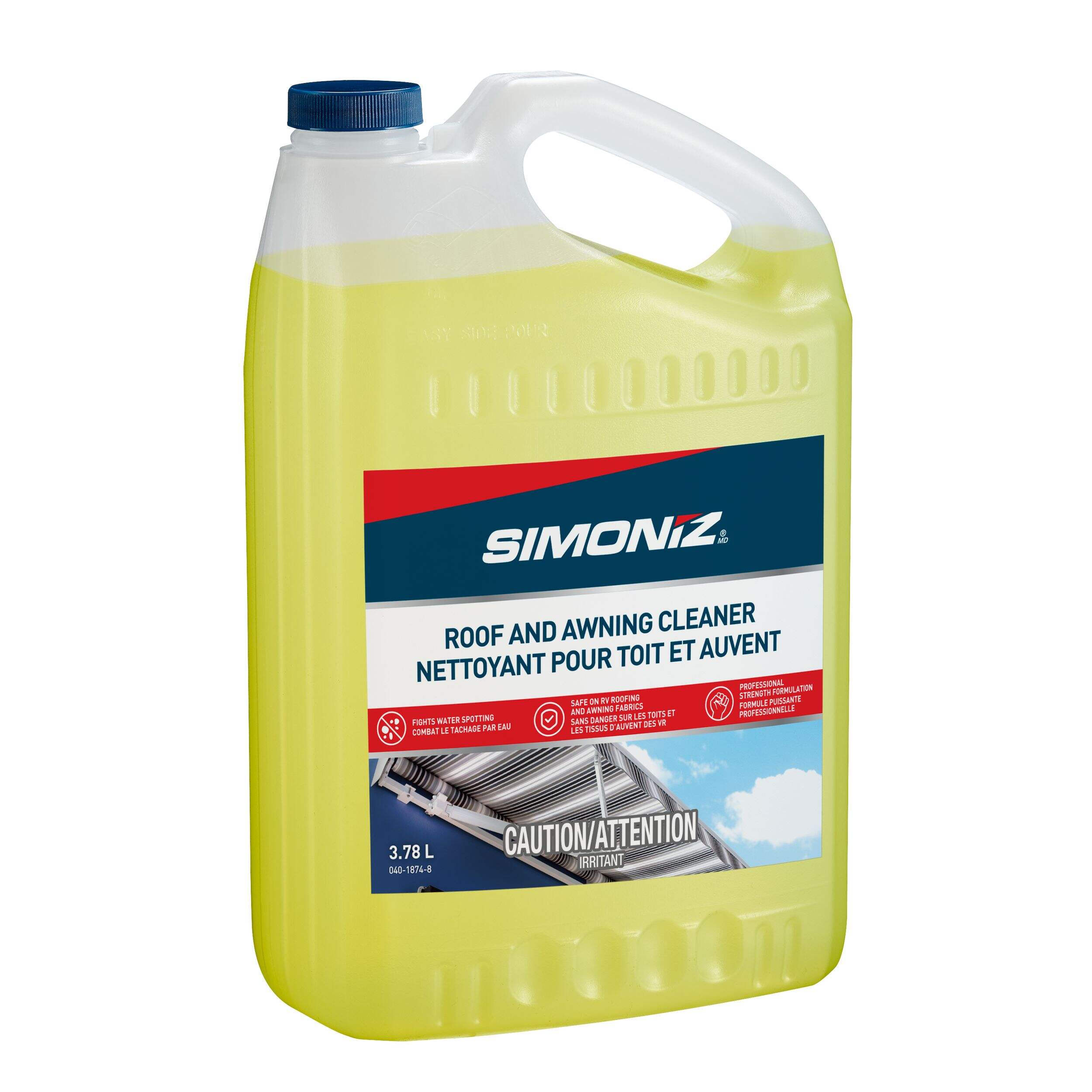 Simoniz RV Roof and Awning Cleaner with Water-Softening Agents, 3.78-L Front_Three_Fourths_Angled_Right