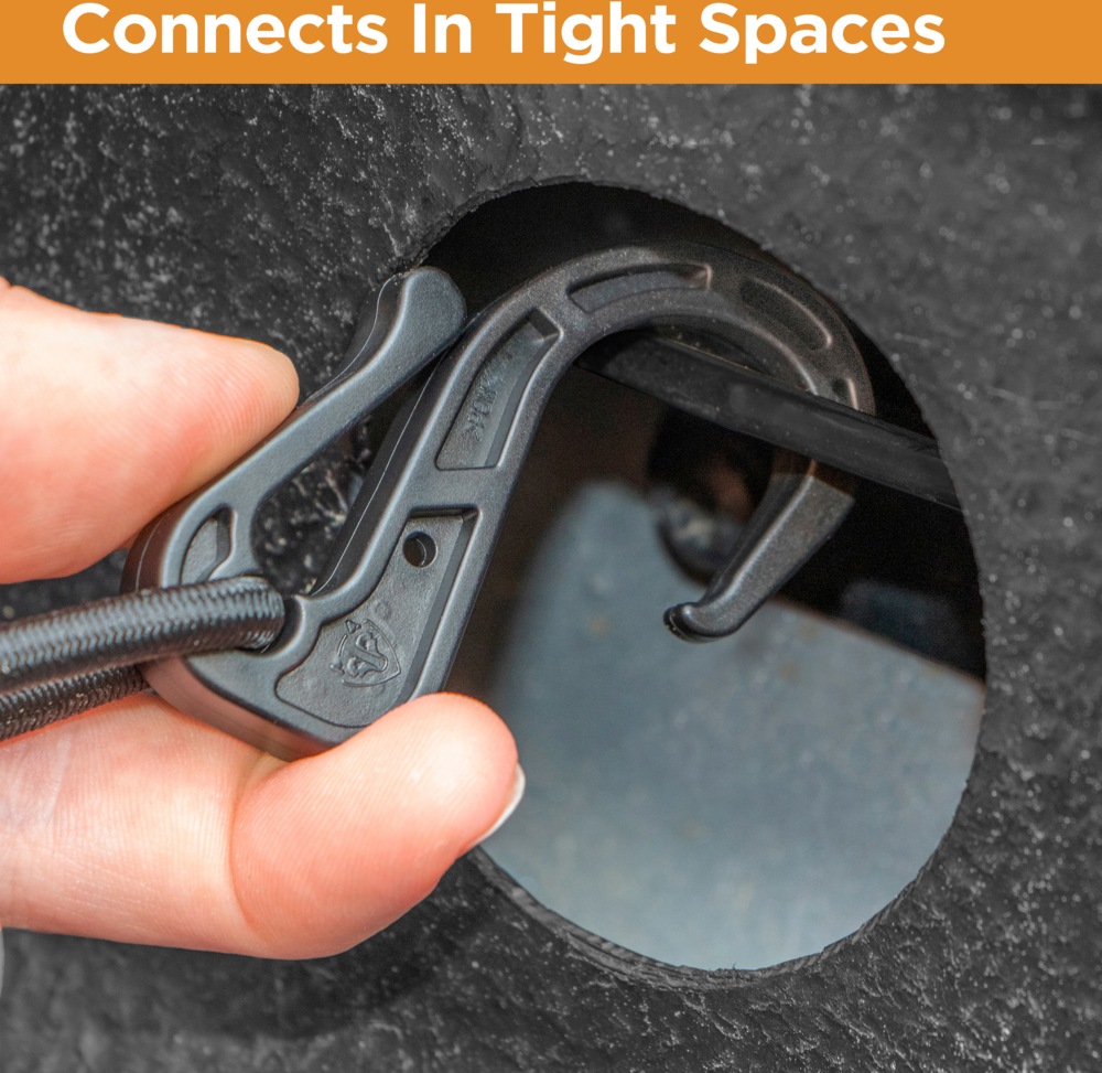 Rightline Gear 100T61 Bungee Cargo Net w/ Rigid Hooks, Adjustable