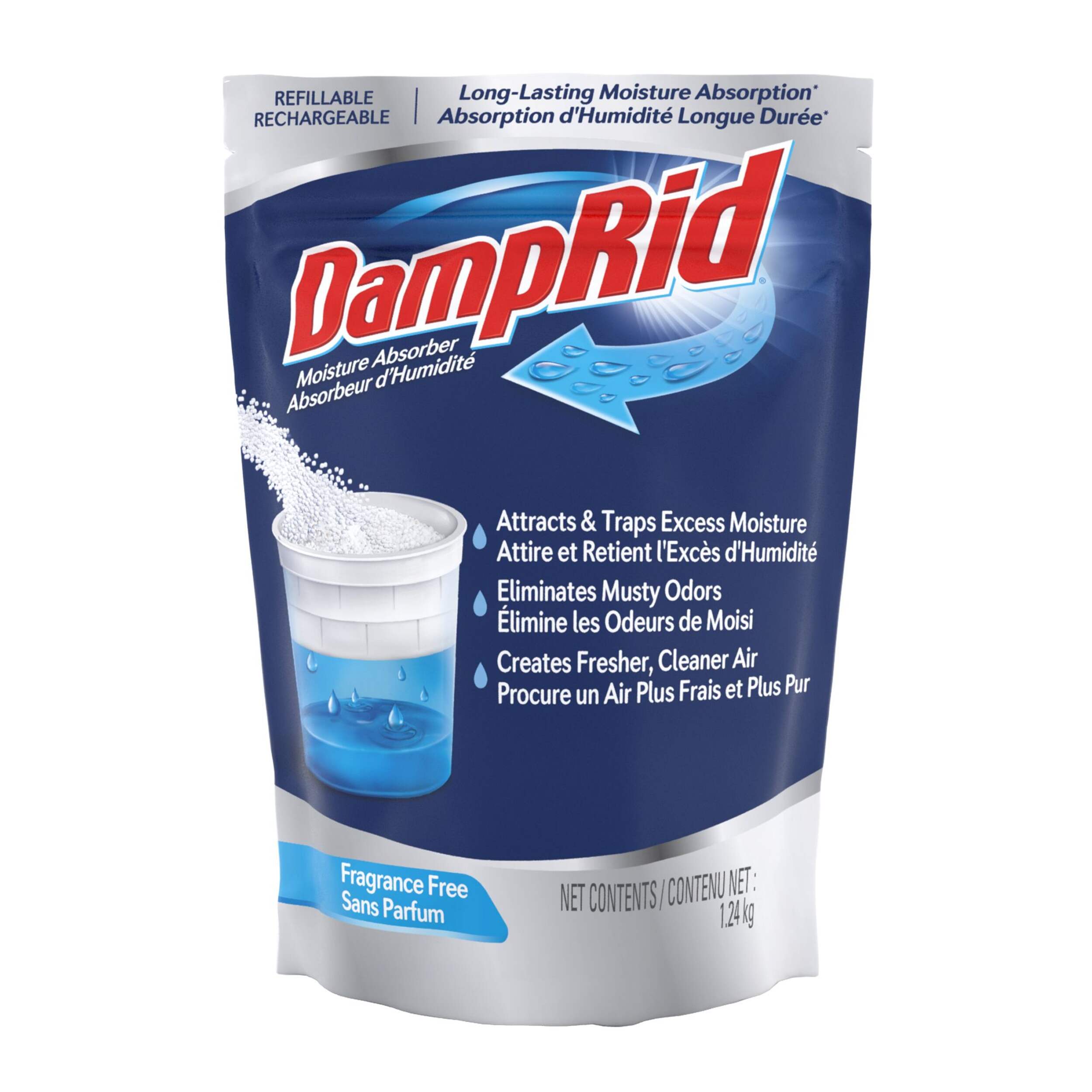 DampRid FG30K No-Smell Moisture Absorber Refill, 42-oz Front_Flat