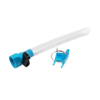 CAMCO 40003 RV Water Tank Filler, with Shutoff Valve & Grip, Blue Front_Angled_Right